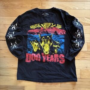 Dog years ZillaKami Long Sleeve Black Size Large Made In USA Sleeve Hits Cotton